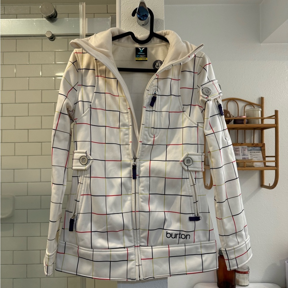 Burton Women's White Checkered Jacket